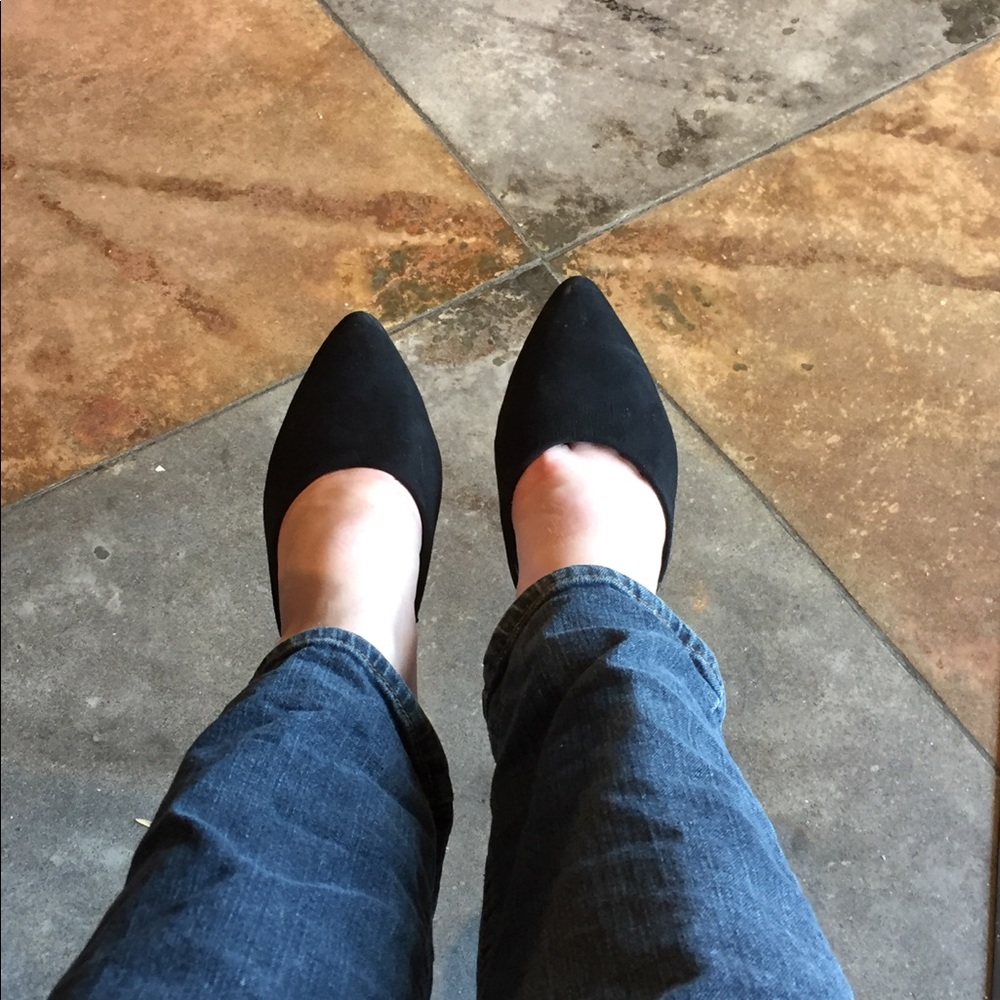 Pointy Toe Backless Mule Flats Slip-Ons